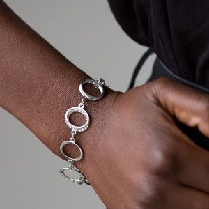 Paparazzi Beautiful Inside & Out Silver Bracelet